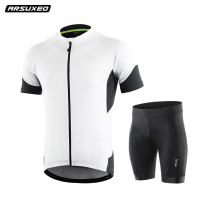 Cycling suit suit mens short sleeve summer mountain bike riding top quick-drying breathable silicone mat riding shorts