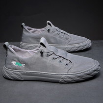 New 2021 Men Shoes Spring Breathable Ice Silk Sails Cloth Shoes Speed Dry Old Beijing Cloth Shoes Casual Shoes Board Shoes China Wind