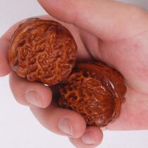 Acid branch wood carving walnut handball Health ball for the elderly Palm massage ball Fitness ball Hand grip ball Hand turn ball