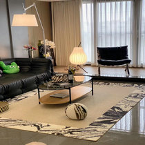 Retro light French carpet living room modern high-end full shop bedroom bedside blanket 2022 new wabi-sabi style plain mat