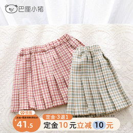 Girls Skirt 2021 Spring and Autumn New Children Pleated Skirt Baby Western Short Skirt Children Cute Skirt Autumn Dress