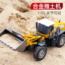Forklift toy alloy bulldozer engineering vehicle childrens large bulldozer boy shovel small loader simulation