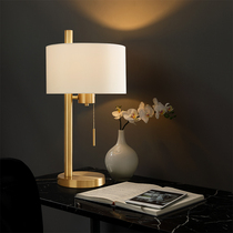 Deng to luxury table lamp bedroom bedside lamp American simple Nordic living room creative Warm Home Decoration lamp