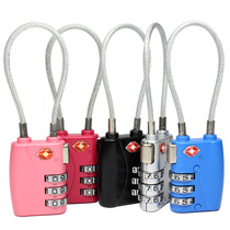 Overseas customs lock TSA password lock Trolley luggage suitcase anti-theft lock Checked helmet lock Luggage padlock