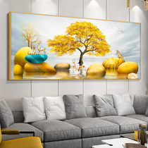 Cross stitch 2021 new embroidery living room fashion atmosphere scenery fortune gathering fortune blessing deer fortune tree self-embroidery