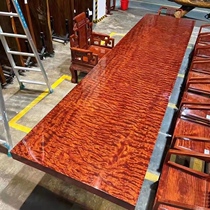 Ba Flowers Large Board Tea Table Tea Table Tea Board Meeting Table Solid Wood Red Wood New Chinese Ocahonhu Peach Wood Spot