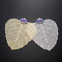 Copper Bodhi Leaf Tea Leak Tea Accessories Kung Fu Tea Filter Personality Creative Leaf Tea Filter Funnel D