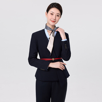 2023 New Mobile Worksuit Womens Sleeve Mobile Business Hall Operating Employee Installation Workwear Costume Pants