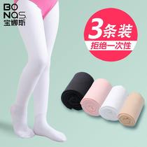 Childrens dance socks special for girls pantyhose white stockings ballet dancing socks spring and autumn thin leggings