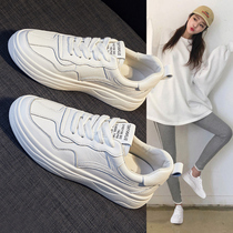 2021 new winter white shoes womens shoes Joker spring and autumn father sports leisure shoes ins tide board shoes white shoes