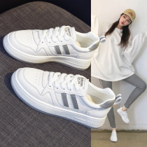 White shoes womens shoes 2021 new summer burst style spring and autumn wild sports shoes white shoes spring ins tide