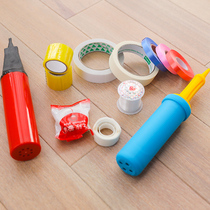 Balloon Pushback Inflator Glue Point Plum Blossom Clips Balloon Accessories Supplies Arrange Transparent Glue Mesh Paper Double-sided Adhesive