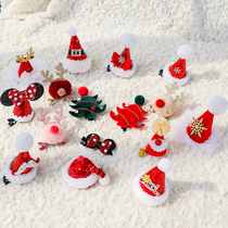 Christmas hair girls hairclip little girl hairpin headdress children cute clip Christmas Santa deer clip