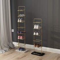 Modern simple light luxury door simple marble metal Slipper rack household bathroom entrance multi-layer storage shoe rack