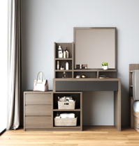 Dressing table storage cabinet integrated Nordic style bedroom modern simple corner multifunctional Net red makeup table table