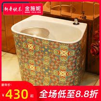 Jinshini mop pool toilet double drive ceramic mop pool home balcony mop basin floor sink