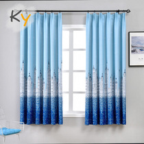Net red ins small curtains finished window curtains simple modern childrens bedroom rental flat curtains