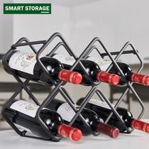 Red wine rack ornaments modern simple household red wine storage rack wine rack living room European red wine storage rack