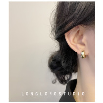 False earrings painless Korean advanced sense round face earring mosquito plate ear clip earrings without ear hole female summer simple earrings earrings