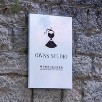 Creative company door plate custom studio logo Billboard custom plaque outdoor brand door sign