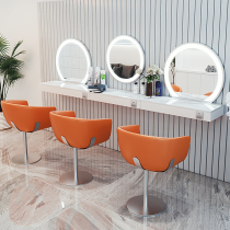 Net Red New hairdressing shop mirror table wedding photo studio makeup mirror simple barber shop ironing table hair salon special mirror