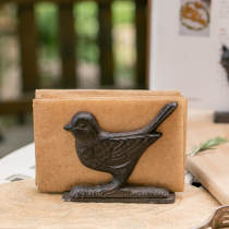 Chuhan retro cast iron tissue rack recipe rack book block paperweight desktop ornaments groceries garden picnic party