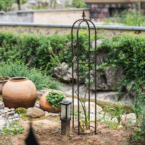Han thick iron flower stand climbing vine plant bracket groceries garden rose clematis decoration