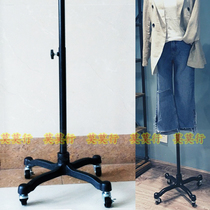 Men's and women's half-length clothing model base vertical cutting table prop bracket black and white paint universal roller skating lifting chassis