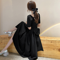 Dress Light evening dress skirt female banquet temperament Black socialite French small dress can usually be worn in summer