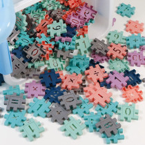 Childrens educational digital building blocks snowflake thick large plastic girl boy 2-3 years old put together toy 6