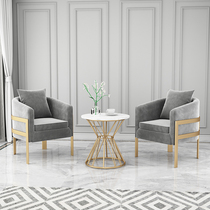 Cloth Art Solo Beauty Salon Sofa Iron Art Hotel Sofa Chair Leisure Area Clothing Shop guests Reception table and chairs Composition