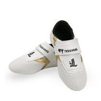 Taekwondo special shoes hot sale taekwondo shoes adult men and women children practice shoes breathable non-slip martial arts shoes gold edge