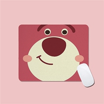 Cute girl office computer home cartoon game small girl mat personality e-sports strawberry bear mouse pad