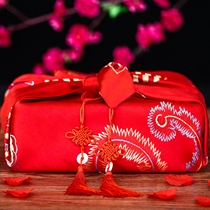 Red envelope for marriage Red woman bride dowry red wedding supplies wrapped cloth Large baggage leather maiden