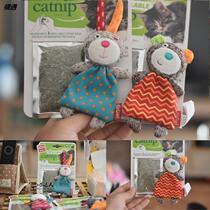 Catnip toys Cat pillow doll send 3 packs of cat thin cat grass Lotus Cat molars tooth cleaning toy