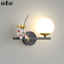 Wall Lamp Bedroom Bedlights Creativity Brief Modern Childrens Room Lunar Astronaut Living-room Background 2022 New
