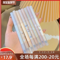 Flortte Floria Matte Lip Pencil Double Head Lip Liner Cream Portable Lipstick C01C04 Long lasting 06 C07C05