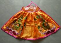 Embroidered yellow dragon cloak God cloak Buddha cloak God cloak Statue cloak Dragon embroidered cloak Yellow cloak 53cm