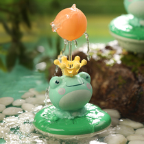Bath toys baby baby children play water little yellow duck Bath play water frog spray shower swimming boys and girls