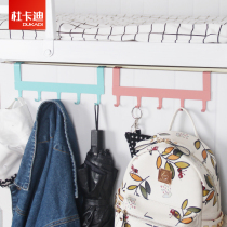 Dormitory hanging clothes artifact bedroom bedside storage rack wardrobe cabinet door bedside hanging hook hook hook adhesive hook