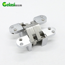 Folding door Cross Stainless Steel Sheet Concealed Hinge Cabinet Door Folding Table Invisible Door Alloy Dark Hinge page 180-degree foldout