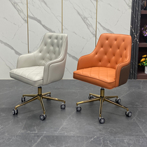 Leather boss chair office desk chair light luxury chair computer chair home comfortable lift chair gaming swivel chair