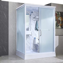 New Spyker integrated shower room rectangular with toilet squat pit integrated integrated bathroom bathroom glass partition