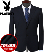 Playboy wool suit men Middle-aged business jacket formal suit suit jacket banquet mens single West tooling