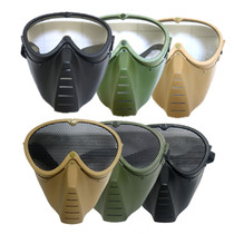 Outdoor Small Honeybee PC Lenses Full Face Protective Mask CS Field Anti-Shock Fly Mask Water Shotgun Mask