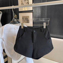 Black Suit Shorts Women Summer Small Tall Waist Display Slim Down Coat Missing Super Shorts Sport Fat Mm West Shorts