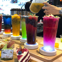 90 caliber disposable commercial 700ml injection cup Milk tea cup Plastic cold drink takeaway packaging cup with lid 500