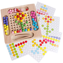 Wooden Xiaoxiaole focus logic training boys and girls parent-child interaction childrens early education board games educational toys