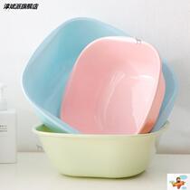 Pink washbasin girl student dormitory cute cartoon piggy basin household baby basin 2 three-piece set 3 small