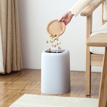 Japanese creative round household double trash can Living Room Bathroom Kitchen bathroom bedroom office trash can